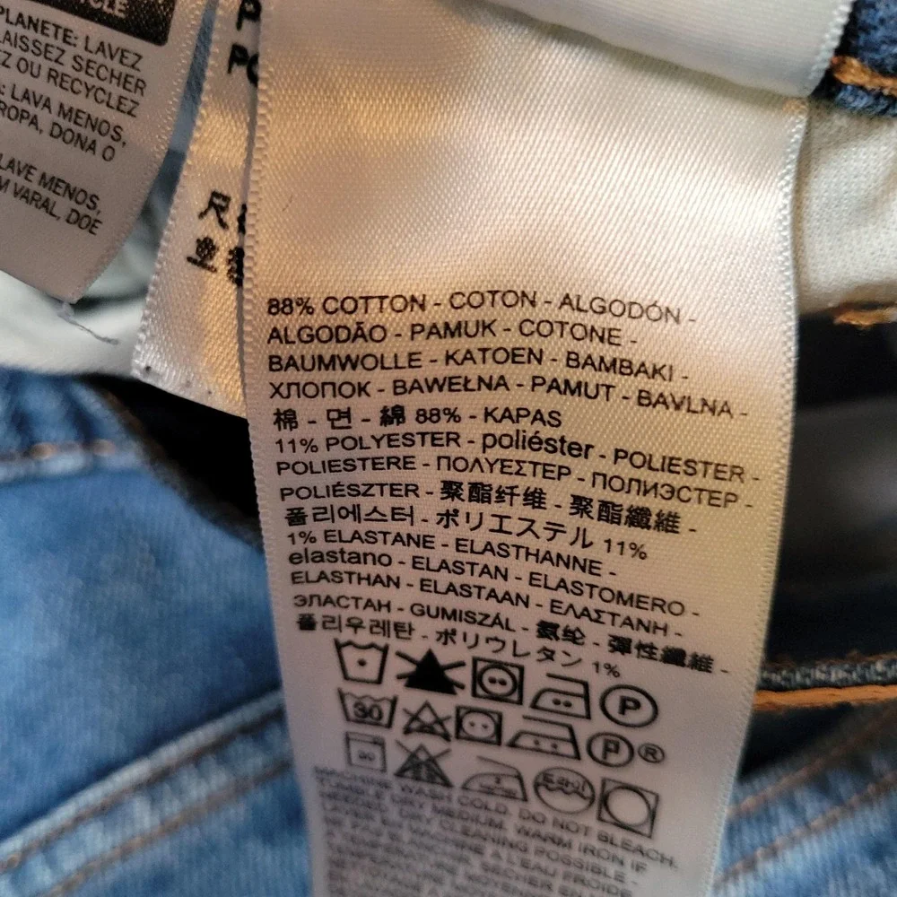 Levis 514 Jeans Mens 32x33 Blue Medium Wash Straight Leg Stretch‎ Denim Zip Fly